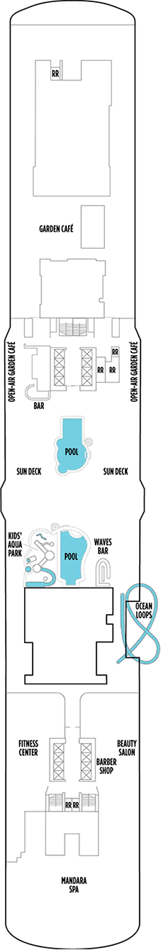 Norwegian Bliss Deck plan & cabin plan