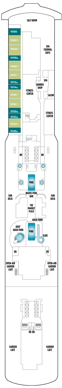 Norwegian Breakaway Deck plan & cabin plan