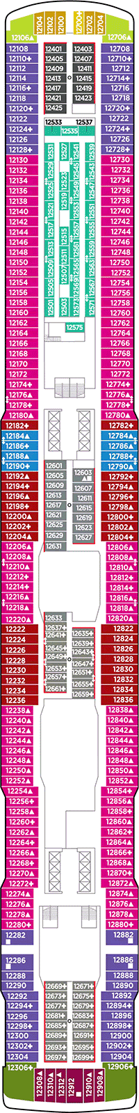 Norwegian Encore Deck plan & cabin plan