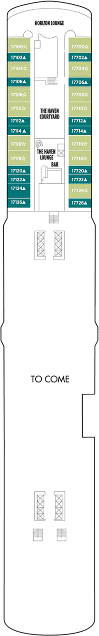 Norwegian Encore Deck plan & cabin plan