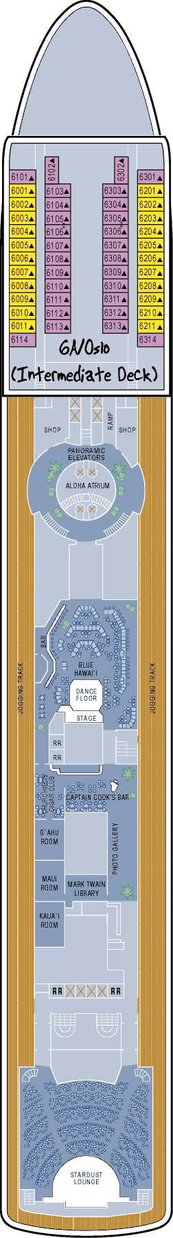 Norwegian Sky Deck plan & cabin plan