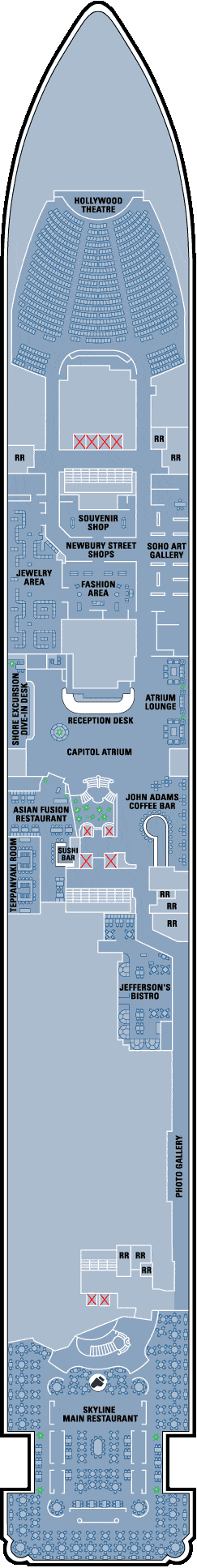 Pride of America Deck plan & cabin plan before 30/04/2011