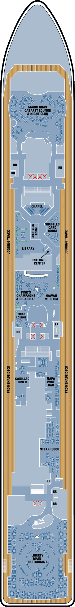 Pride of America Deck plan & cabin plan before 30/04/2011