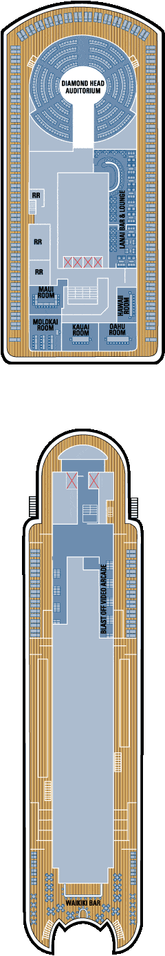 Pride of America Deck plan & cabin plan before 30/04/2011