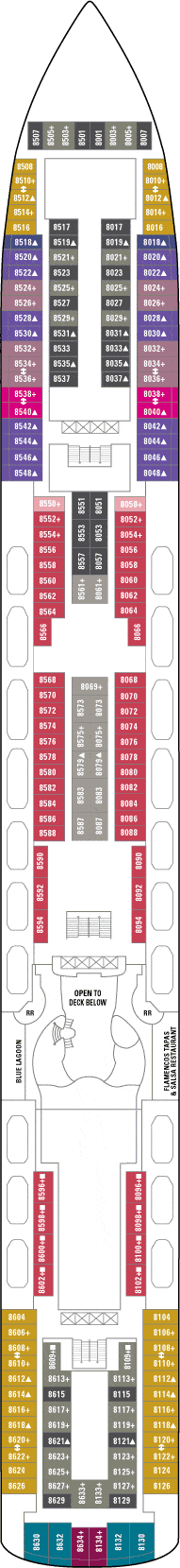 Norwegian Gem Deck plan & cabin plan