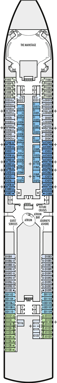 Nieuw Amsterdam Deck plan & cabin plan