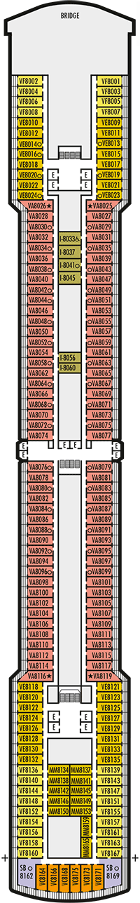 Nieuw Amsterdam Deck plan & cabin plan