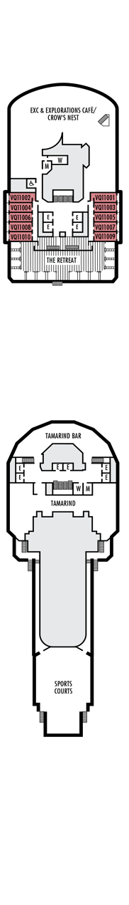 Nieuw Amsterdam Deck plan & cabin plan