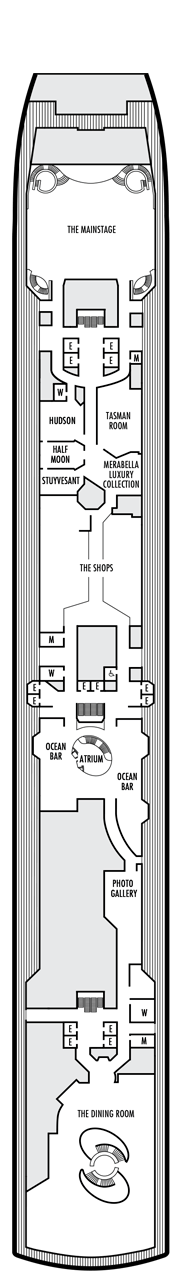 Nieuw Amsterdam Deck plan & cabin plan