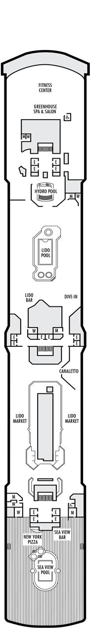 Nieuw Amsterdam Deck plan & cabin plan