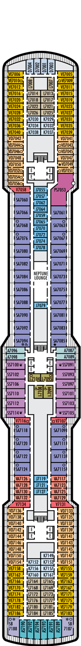 Nieuw Statendam Deck plan & cabin plan