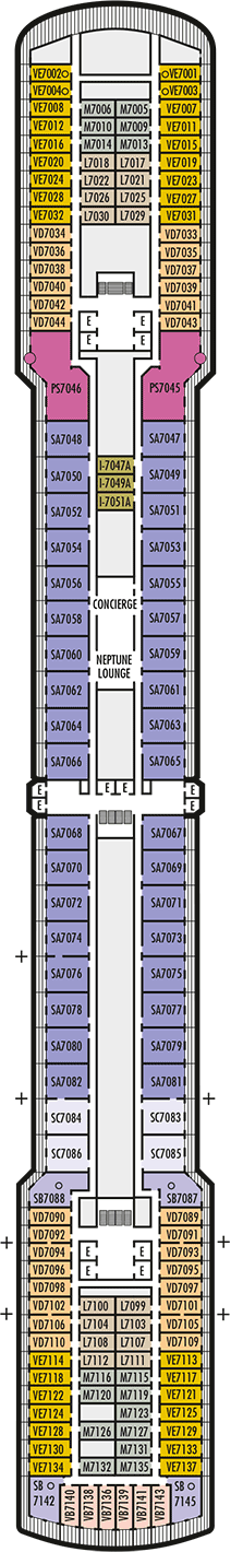 Noordam Deck plan & cabin plan