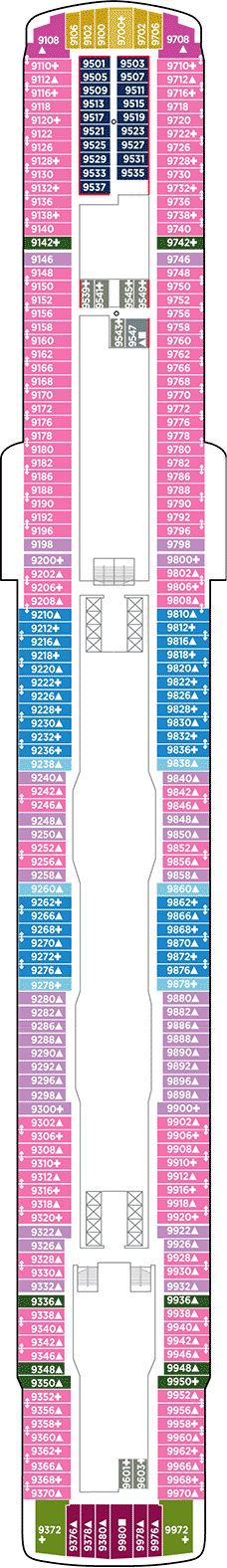 Norwegian Joy Deck plan & cabin plan before 18/09/2020