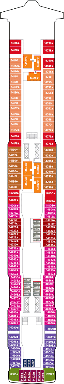 Norwegian Joy Deck plan & cabin plan