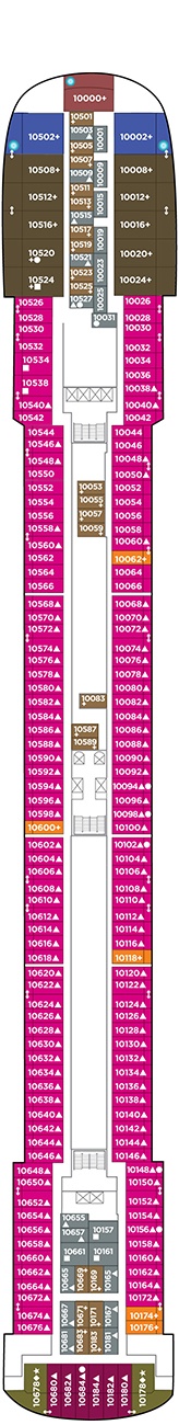 Pride of America Deck plan & cabin plan