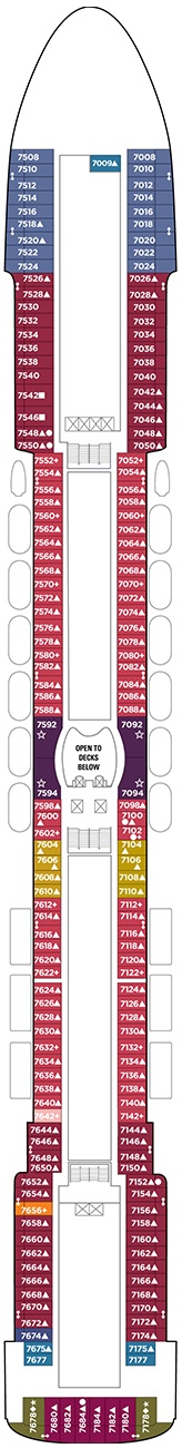 Pride of America Deck plan & cabin plan