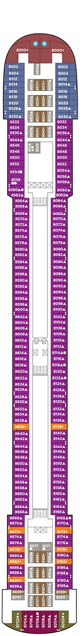 Pride of America Deck plan & cabin plan