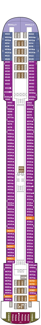 Pride of America Deck plan & cabin plan