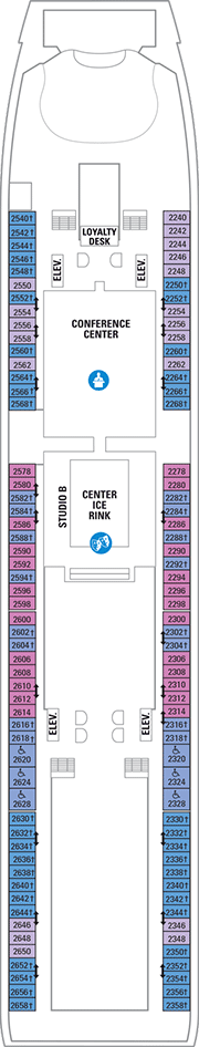 Navigator of the Seas Deck plan & cabin plan