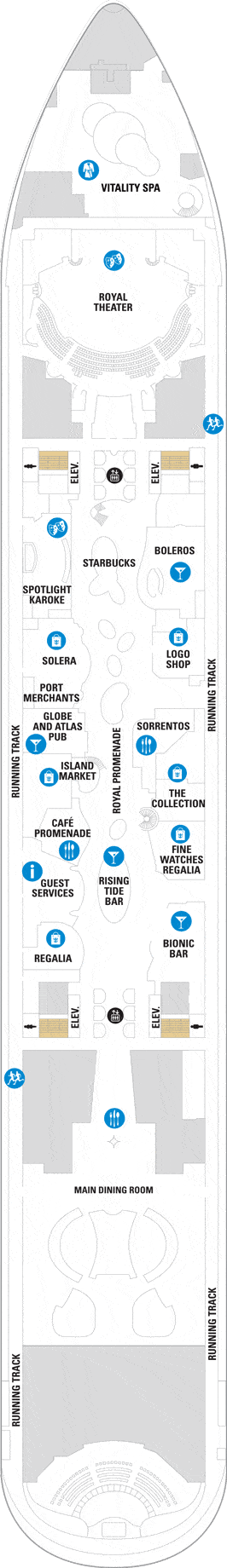 Oasis of the Seas Deck plan & cabin plan