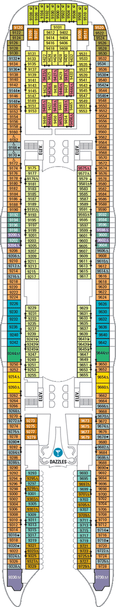 Oasis of the Seas Deck plan &amp; cabin plan from 05/09/2015 until 05/05/2018