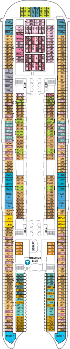 Oasis of the Seas Deck plan &amp; cabin plan from 05/09/2015 until 05/05/2018