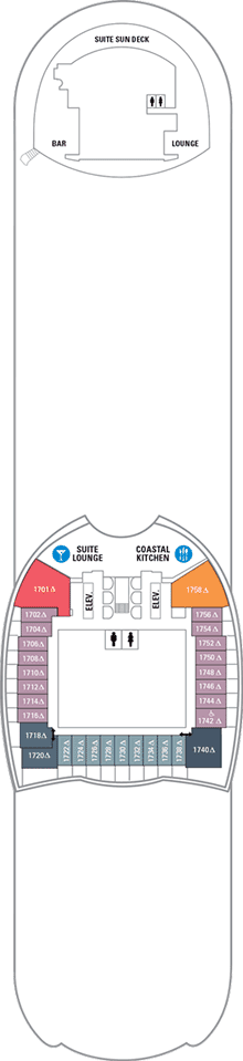 Oasis of the Seas Deck plan &amp; cabin plan