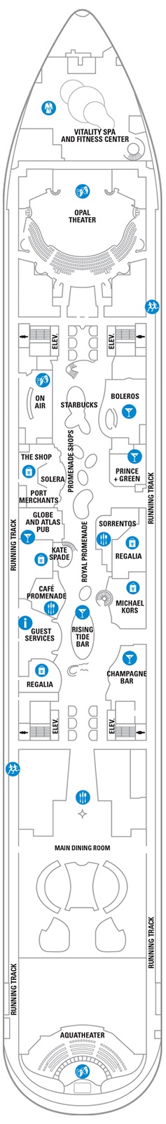 Oasis of the Seas Deck plan & cabin plan