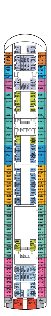 Oceana Deck Plan Cabin Plan