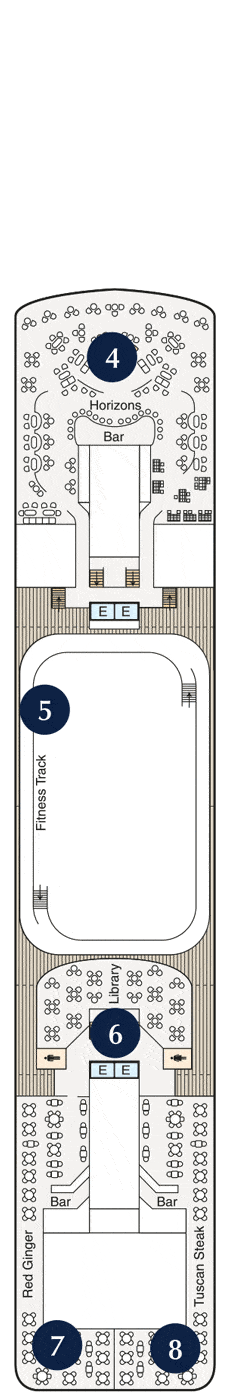 Oceania Insignia Deck plan & cabin plan