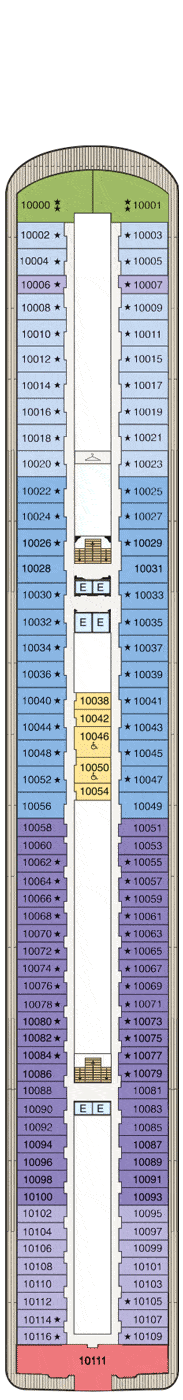 Oceania Marina Deck plan & cabin plan