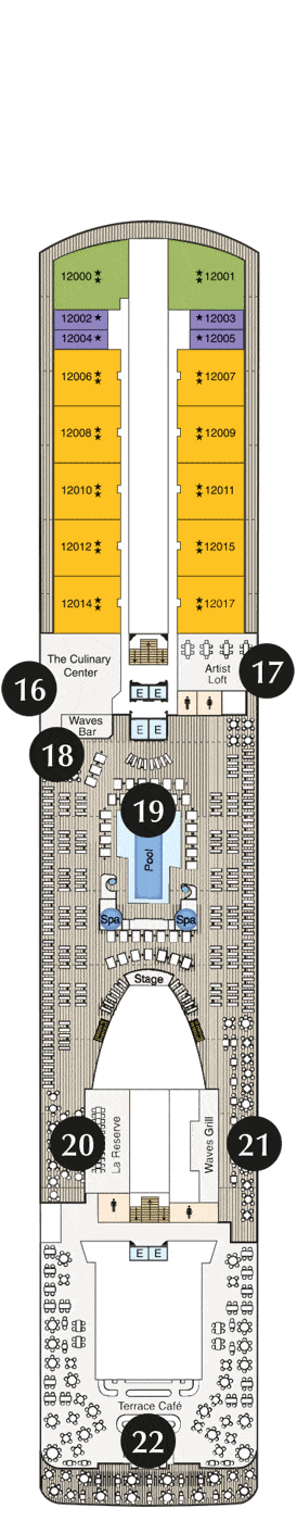 Oceania Marina Deck plan & cabin plan