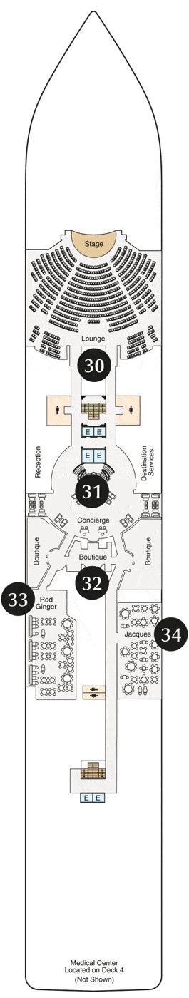 Oceania Marina Deck plan & cabin plan