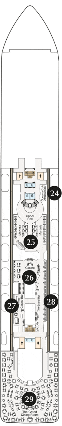 Oceania Marina Deck plan & cabin plan