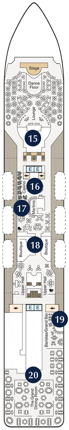 Nautica Deck Plan Oceania Regatta Insignia Deckplan