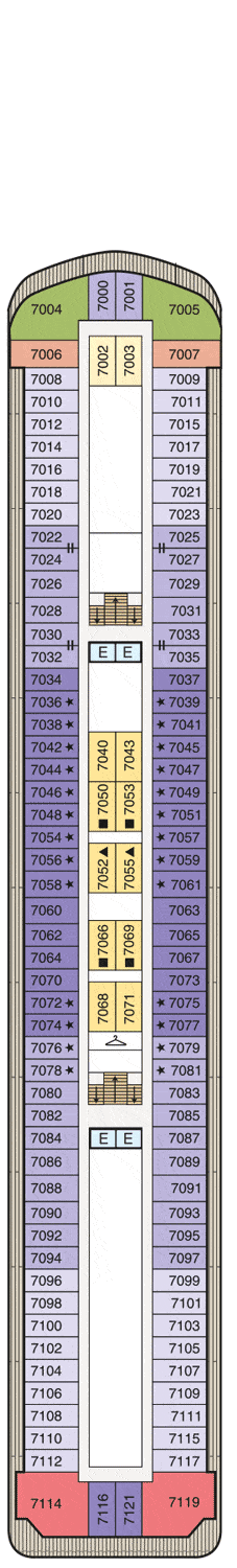 Oceania Sirena Deck plan & cabin plan