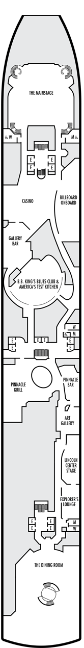 MS Oosterdam Deck plan & cabin plan