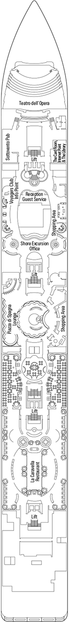 MSC Opera Deck plan & cabin plan