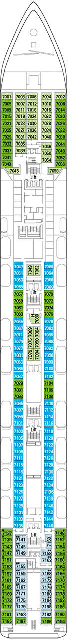 MSC Opera Deck plan & cabin plan