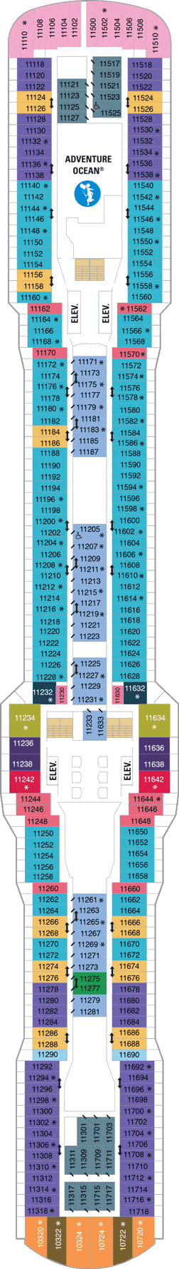 Deck plan Ovation of the Seas on full screen