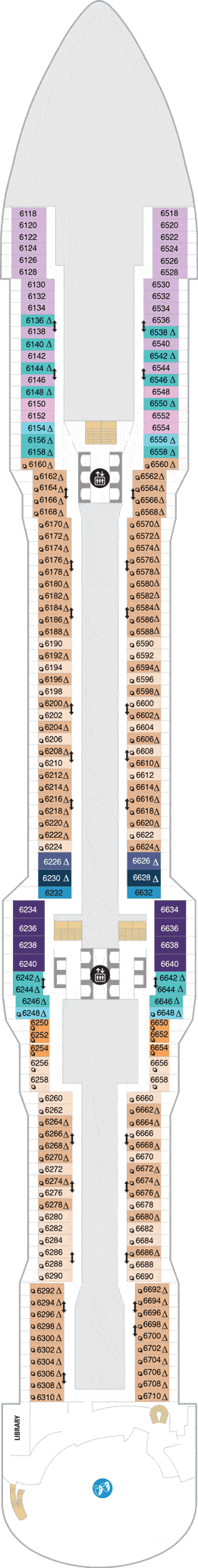 Odyssey of the Seas Deck plan & cabin plan