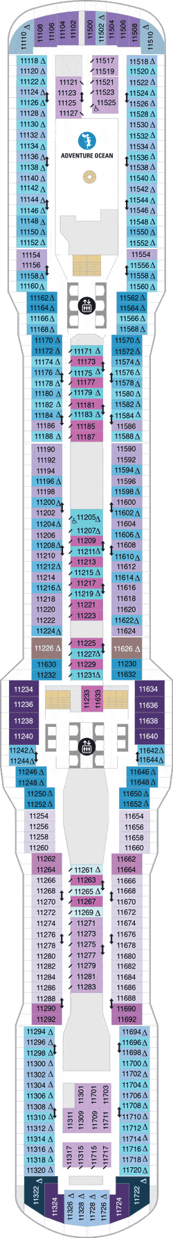 Odyssey of the Seas Deck plan & cabin plan