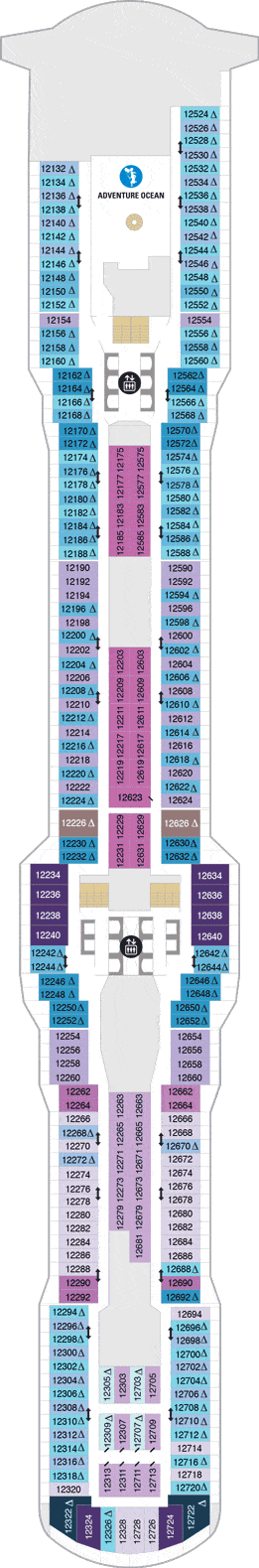 Odyssey of the Seas Deck plan & cabin plan