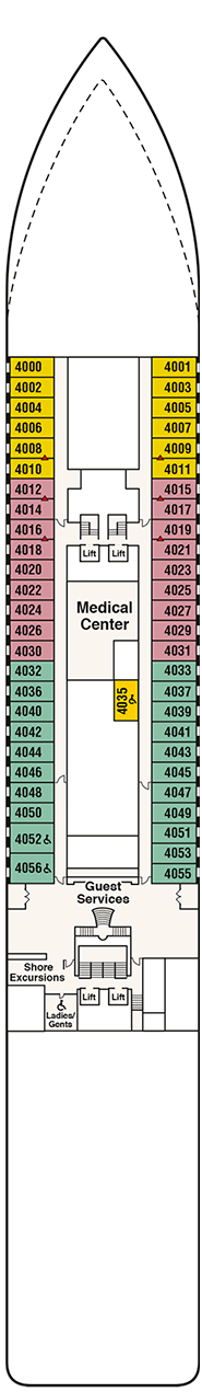 Pacific Princess Deck plan & cabin plan
