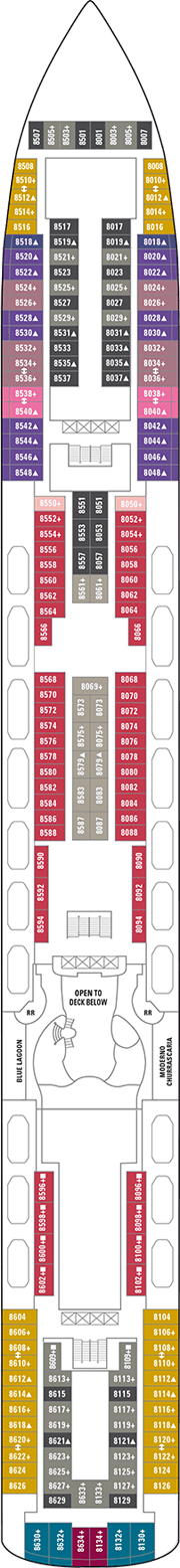 Norwegian Pearl Deck plan & cabin plan