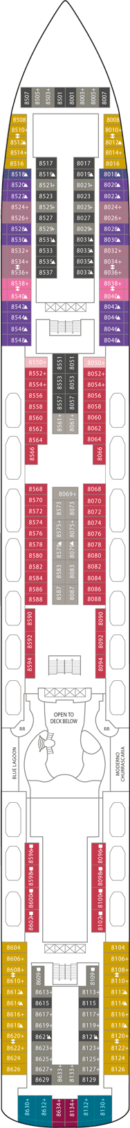 Norwegian Jade Deck plan & cabin plan