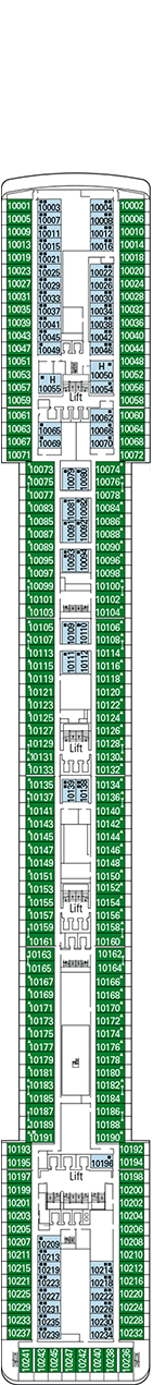 MSC Poesia Deck plan & cabin plan