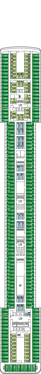 MSC Poesia Deck plan & cabin plan