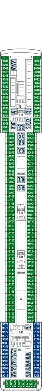 MSC Poesia Deck plan & cabin plan