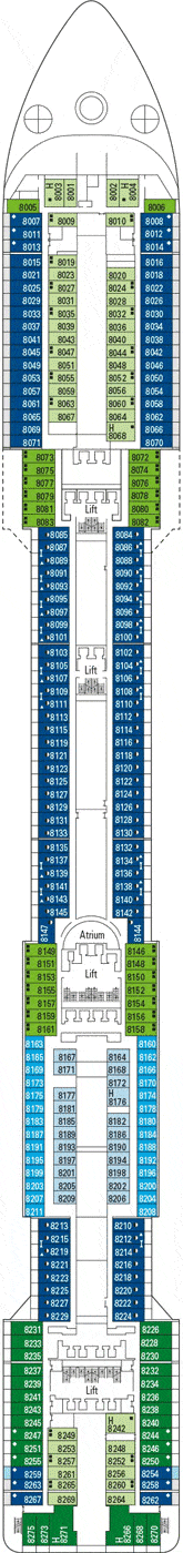 MSC Preziosa Deck plan & cabin plan